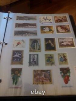 Collection de timbres du monde merveilleux dans un album Wilson Jones des années 1900 et suivantes ! Super+