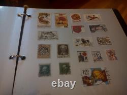 Collection de timbres du monde merveilleux dans un album Wilson Jones des années 1900 et suivantes ! Super+