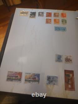 Collection de timbres du monde merveilleux dans un album Wilson Jones des années 1900 et suivantes ! Super+