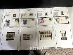 Collection de timbres du patrimoine noir des États-Unis dans 2 albums de couvertures et timbres Brookman.