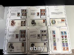 Collection de timbres du patrimoine noir des États-Unis dans 2 albums de couvertures et timbres Brookman.