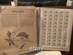 Collection de timbres en feuilles de menthe de la faune sauvage du monde, 25+ de grande valeur.