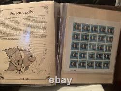 Collection de timbres en feuilles de menthe de la faune sauvage du monde, 25+ de grande valeur.