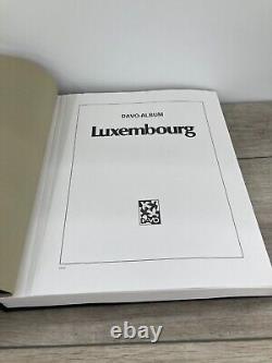 Collection de timbres étrangers inutilisés Luxembourg II dans l'album vintage Davo