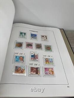 Collection de timbres étrangers inutilisés Luxembourg II dans l'album vintage Davo