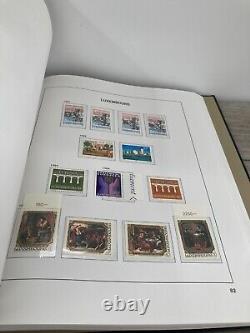 Collection de timbres étrangers inutilisés Luxembourg II dans l'album vintage Davo