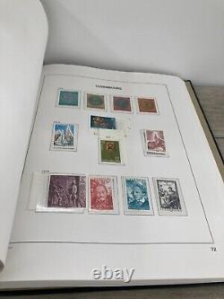 Collection de timbres étrangers inutilisés Luxembourg II dans l'album vintage Davo