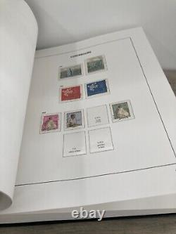 Collection de timbres étrangers inutilisés Luxembourg II dans l'album vintage Davo