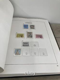 Collection de timbres étrangers inutilisés Luxembourg II dans l'album vintage Davo