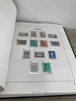 Collection de timbres étrangers inutilisés Luxembourg II dans l'album vintage Davo