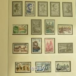 Collection de timbres français de 1957 à 1969 sur album Lindner