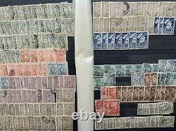 Collection de timbres grecs Utilisés Grèce Accumulation dans un stockbook organisé