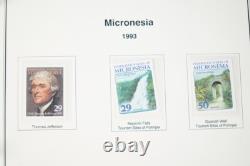 Collection de timbres imparfaits des territoires américains 1994-1996, plus de 60 timbres tous neufs sans charnière