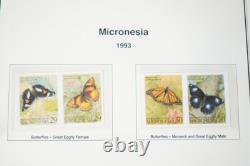 Collection de timbres imparfaits des territoires américains 1994-1996, plus de 60 timbres tous neufs sans charnière
