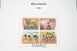 Collection de timbres imparfaits des territoires américains 1994-1996, plus de 60 timbres tous neufs sans charnière