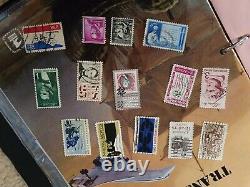 Collection de timbres incluant des timbres rares de Lincoln