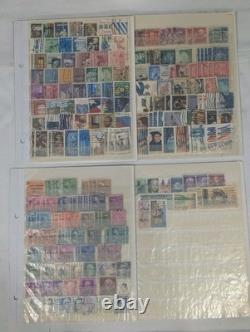 Collection de timbres internationaux vintage, timbres neufs et usagés. Liste dans la description.