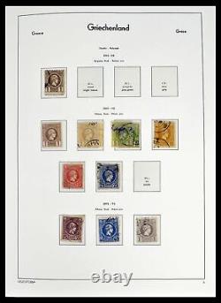 Collection de timbres lot 39243 Grèce 1861-1965 dans un album Leuchtturm