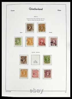 Collection de timbres lot 39243 Grèce 1861-1965 dans un album Leuchtturm