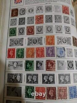 Collection de timbres magnifique du monde entier dans l'album de luxe HE Harris Statesman +