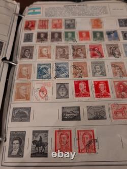 Collection de timbres mammouth et puissante dans l'album Harris 1953. Vintage ++