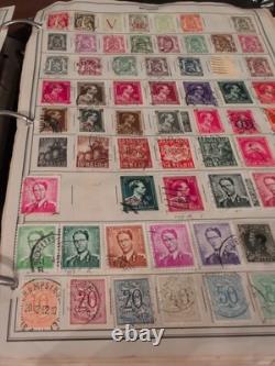 Collection de timbres mammouth et puissante dans l'album Harris 1953. Vintage ++