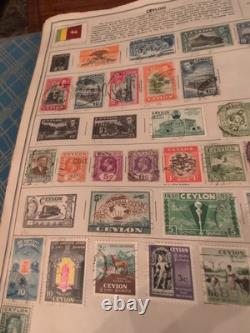 Collection de timbres mammouth et puissante dans l'album Harris 1953. Vintage ++
