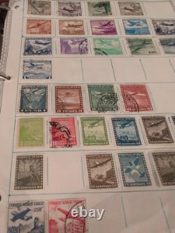 Collection de timbres mammouth et puissante dans l'album Harris 1953. Vintage ++
