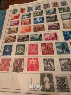 Collection de timbres mammouth et puissante dans l'album Harris 1953. Vintage ++