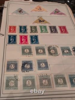 Collection de timbres mammouth et puissante dans l'album Harris 1953. Vintage ++