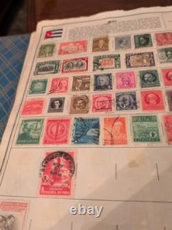 Collection de timbres mammouth et puissante dans l'album Harris 1953. Vintage ++