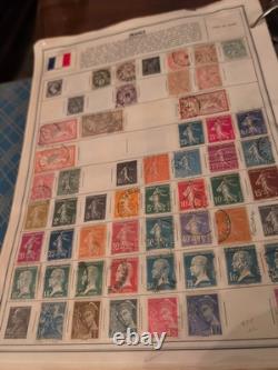 Collection de timbres mammouth et puissante dans l'album Harris 1953. Vintage ++
