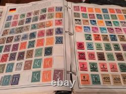 Collection de timbres mammouth et puissante dans l'album Harris 1953. Vintage ++