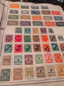 Collection de timbres mammouth et puissante dans l'album Harris 1953. Vintage ++