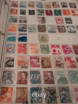Collection de timbres mammouth et puissante dans l'album Harris 1953. Vintage ++