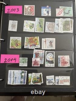 Collection de timbres modernes de Suède dans un album, valeur CAT élevée, TOP
