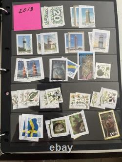Collection de timbres modernes de Suède dans un album, valeur CAT élevée, TOP