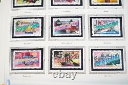 Collection de timbres neufs de 350+ de 2002 à 2004 aux États-Unis, stockée dans un album White Ace, valeur faciale 400+.