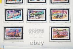 Collection de timbres neufs de 350+ de 2002 à 2004 aux États-Unis, stockée dans un album White Ace, valeur faciale 400+.