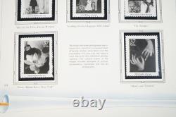 Collection de timbres neufs de 350+ de 2002 à 2004 aux États-Unis, stockée dans un album White Ace, valeur faciale 400+.