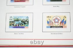 Collection de timbres neufs de plus de 400 pièces de l'ère du bicentenaire américain 1976, stockée dans un album