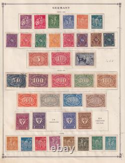 Collection de timbres neufs et oblitérés d'Allemagne sur pages d'album Bindcv