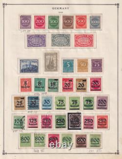 Collection de timbres neufs et oblitérés d'Allemagne sur pages d'album Bindcv