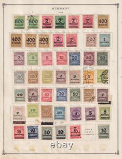 Collection de timbres neufs et oblitérés d'Allemagne sur pages d'album Bindcv