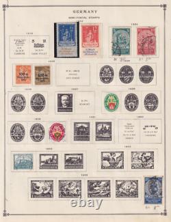 Collection de timbres neufs et oblitérés d'Allemagne sur pages d'album Bindcv