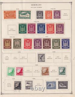 Collection de timbres neufs et oblitérés d'Allemagne sur pages d'album Bindcv