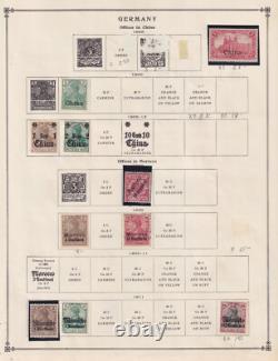 Collection de timbres neufs et oblitérés d'Allemagne sur pages d'album Bindcv