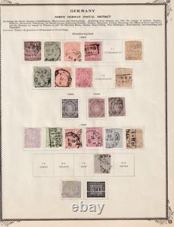 Collection de timbres neufs et utilisés d'Allemagne sur pages d'album - Succession du Dr. Schultz Q189