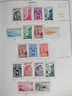 Collection de timbres neufs principalement de Monaco dans un album Minkus