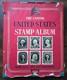 Collection De Timbres-poste Américains Dans L'album De Timbres Vintage Le Capitole Des États-unis